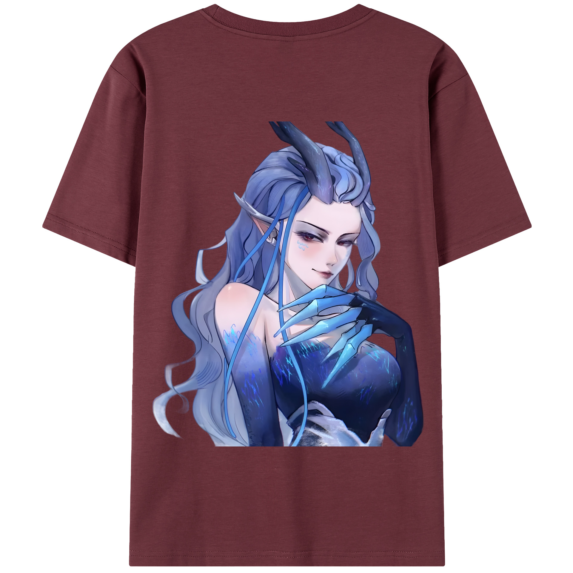 （画像用） Ne Zha 2 ナタ 魔童の大暴れ 綿100％半袖Tシャツ（背面プリント）